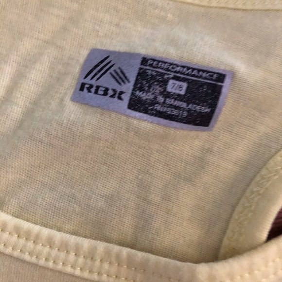 RBX yellow tank top in size 7/8 - Picture 2 of 5